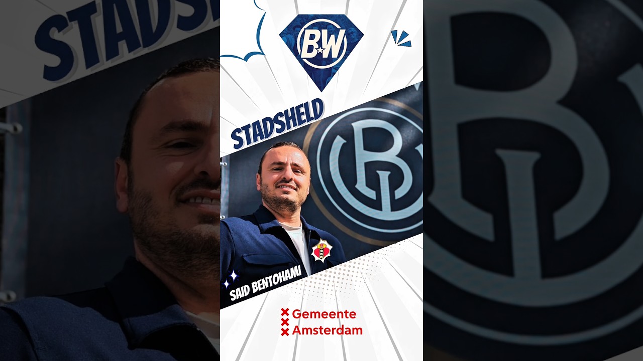 Amsterdamse held bij Blauw-Wit: Said krijgt Heldenspeld van de wethouder Sofyan Mbarki