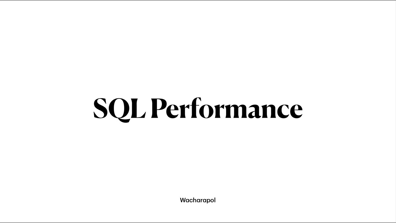 SQLPerformance Training
