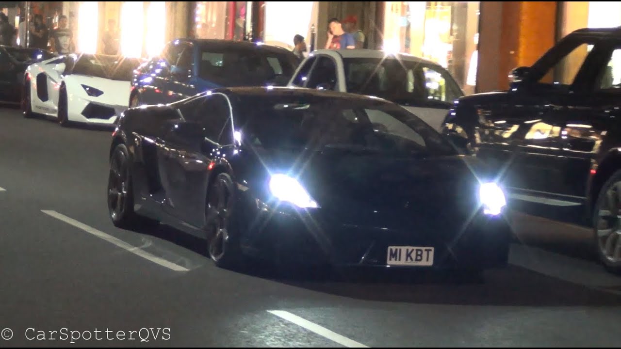 Lamborghini Gallardo LP560-4 in London going CRAZY! Loud Accelerations & Revving