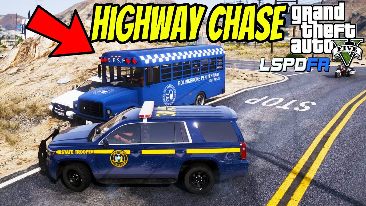 GTA 5 LSPDFR HIGHWAY POLICE CHASE - Armoured Truck Police Chase ! PART 7