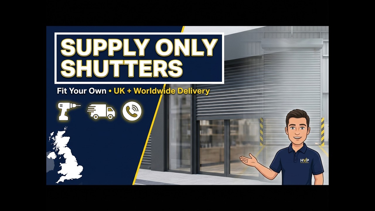 Supply Only Roller Shutters and Sliding Shutters: Fit Your Own with HVP Security Shutters