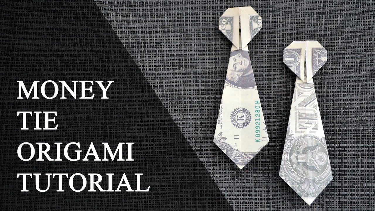 My MONEY TIE | Dollar Origami foe Men | Tutorial DIY by NProkuda