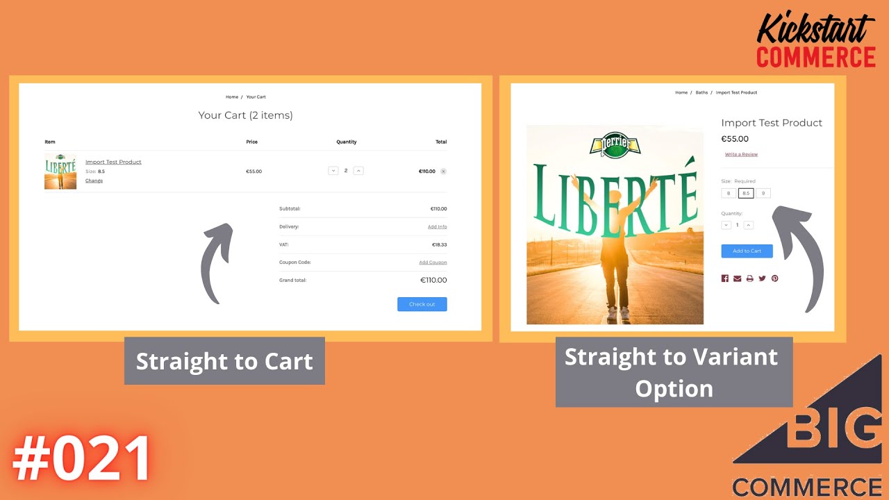 Using Custom URLs to Pre-select Variant Options or Take Customers Directly to The Cart - BigCommerce