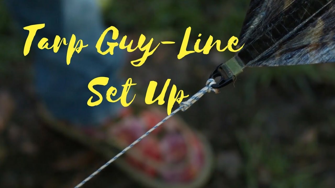 Hammock Tarp Guy Line Setup