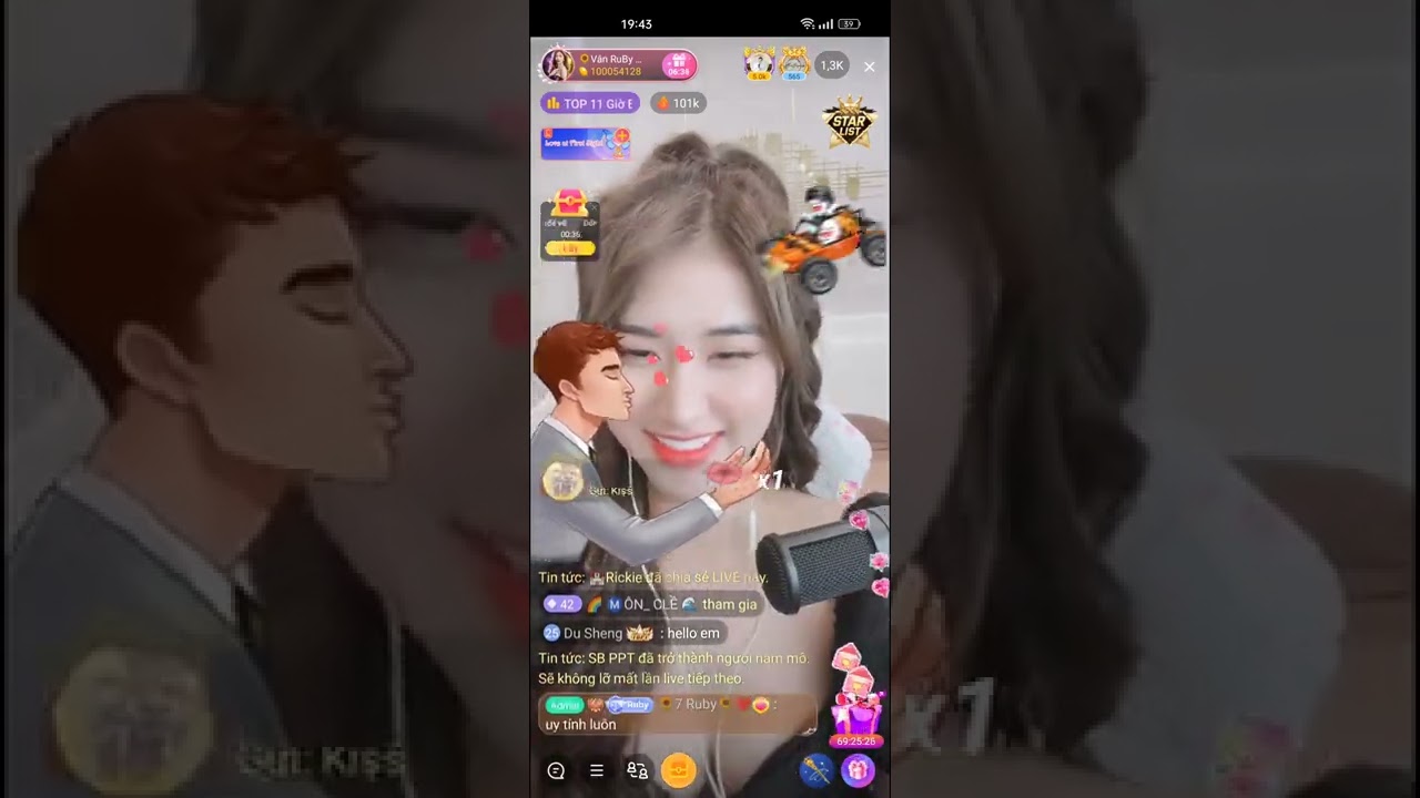 #Bigolive# V&acirc;n ruby quay trở lại bigolive