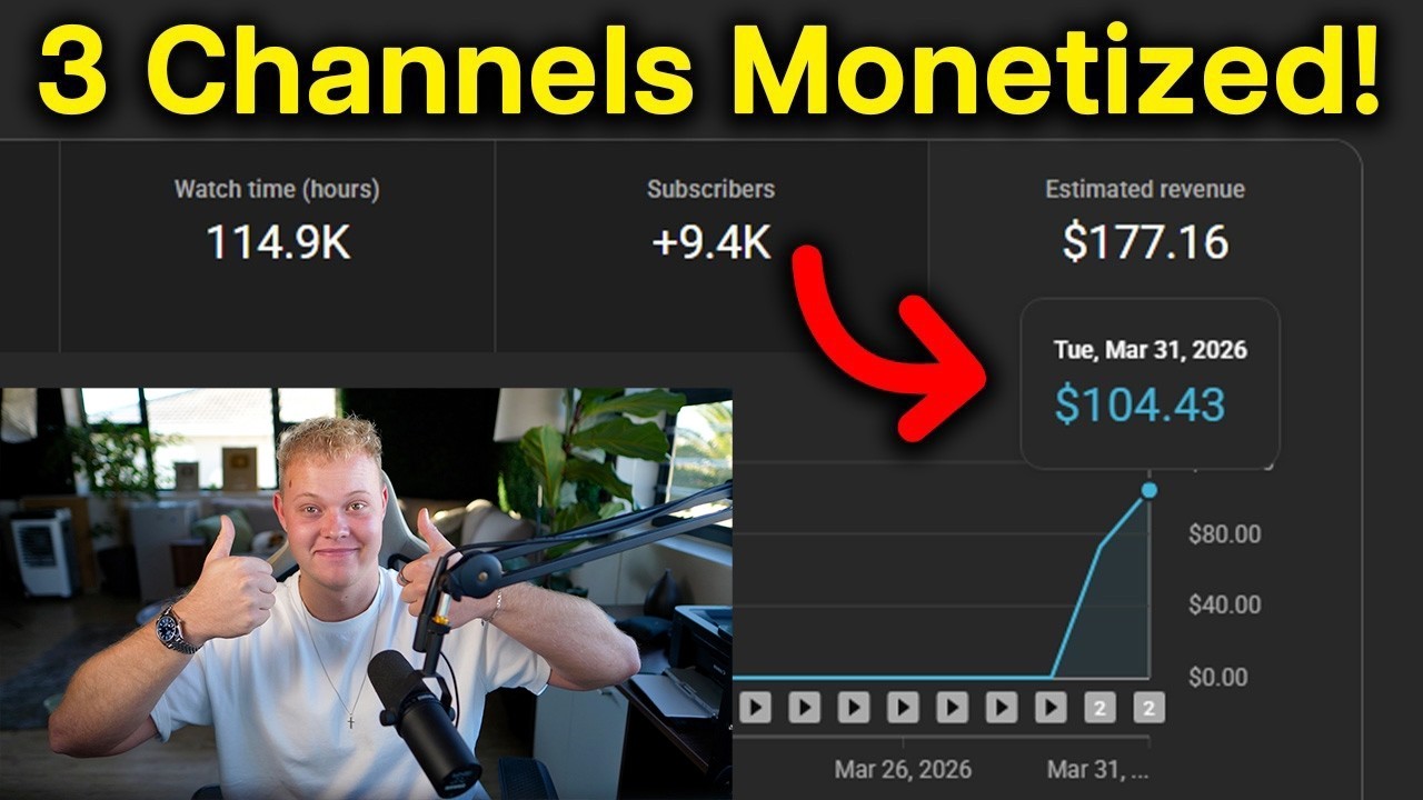 Monetizing 3 Faceless AI Channels in 10 Days (It Actually Worked)