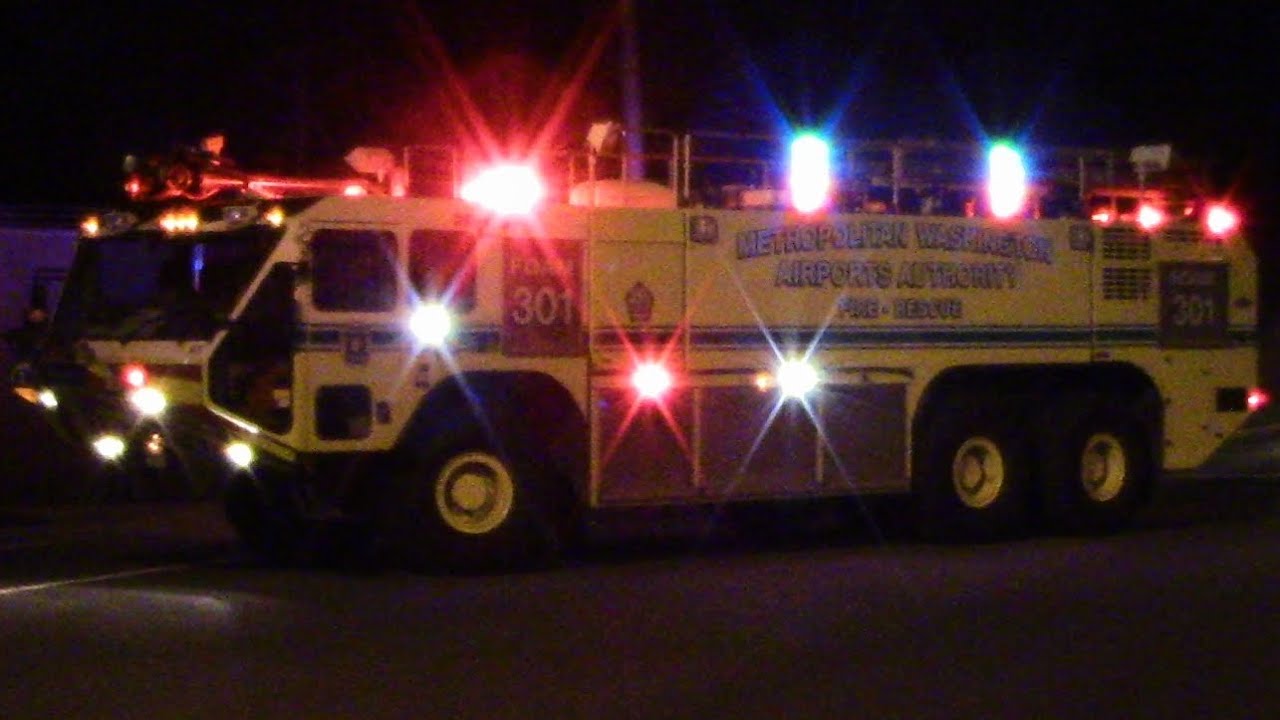 Alexandria Rail Yard Building Fire Response (Airport Fire Truck + Foam Unit) RARE
