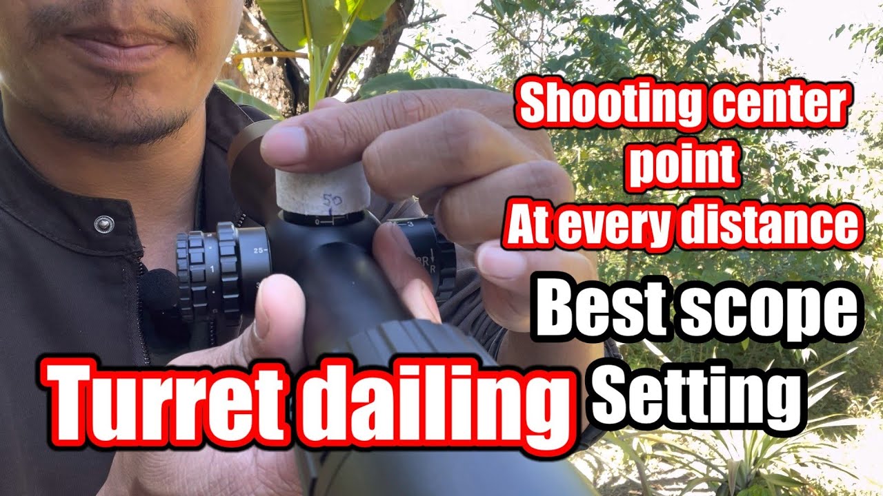Turret dialing tutorial video/ shooting center point at every distance/