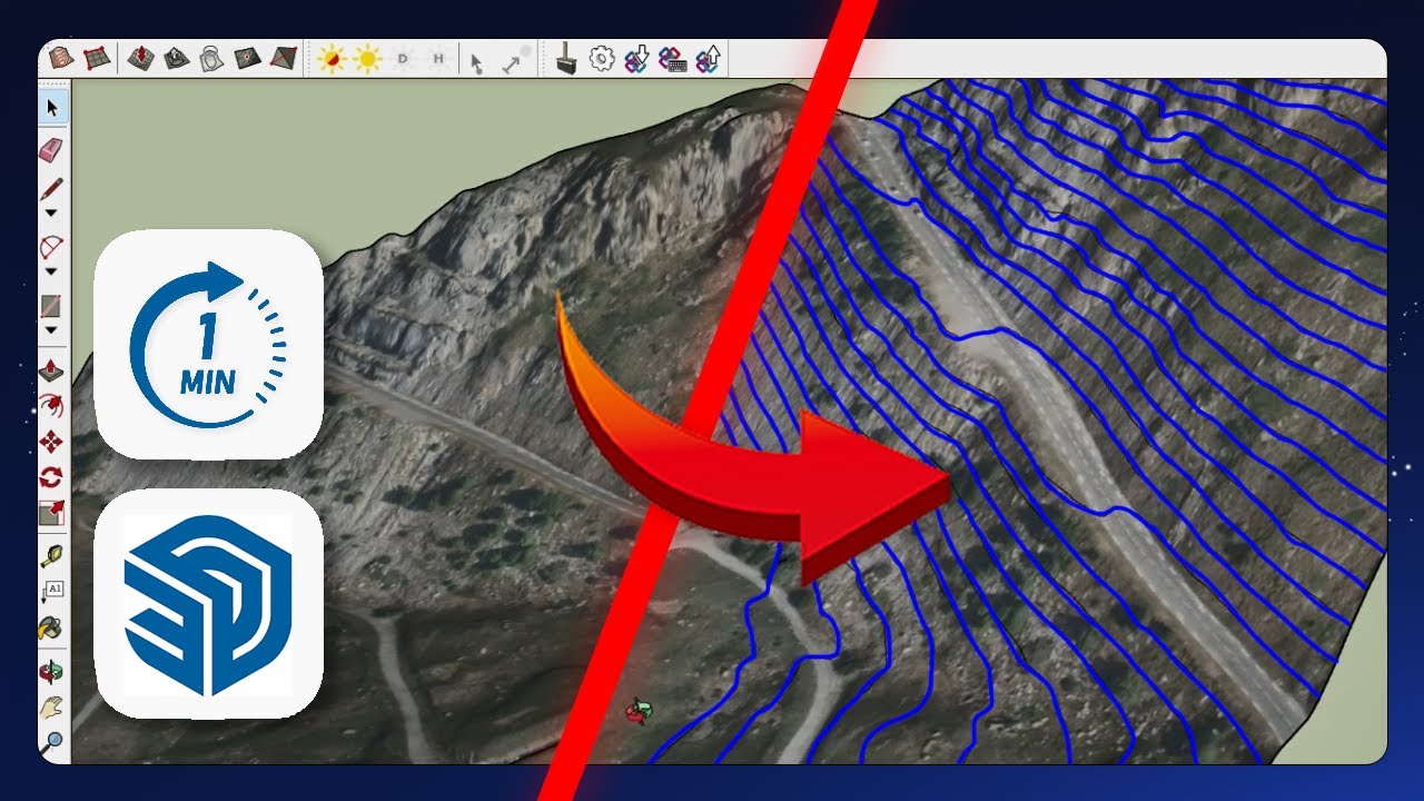 SketchUp - How to Create Contour Lines
