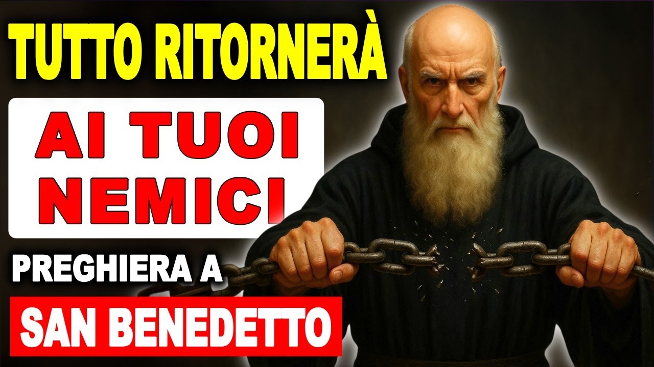 Preghiera a SAN BENEDETTO per ALLONTANARE i NEMICI dalla tua VITA una volta per tutte, NON FALLISCE