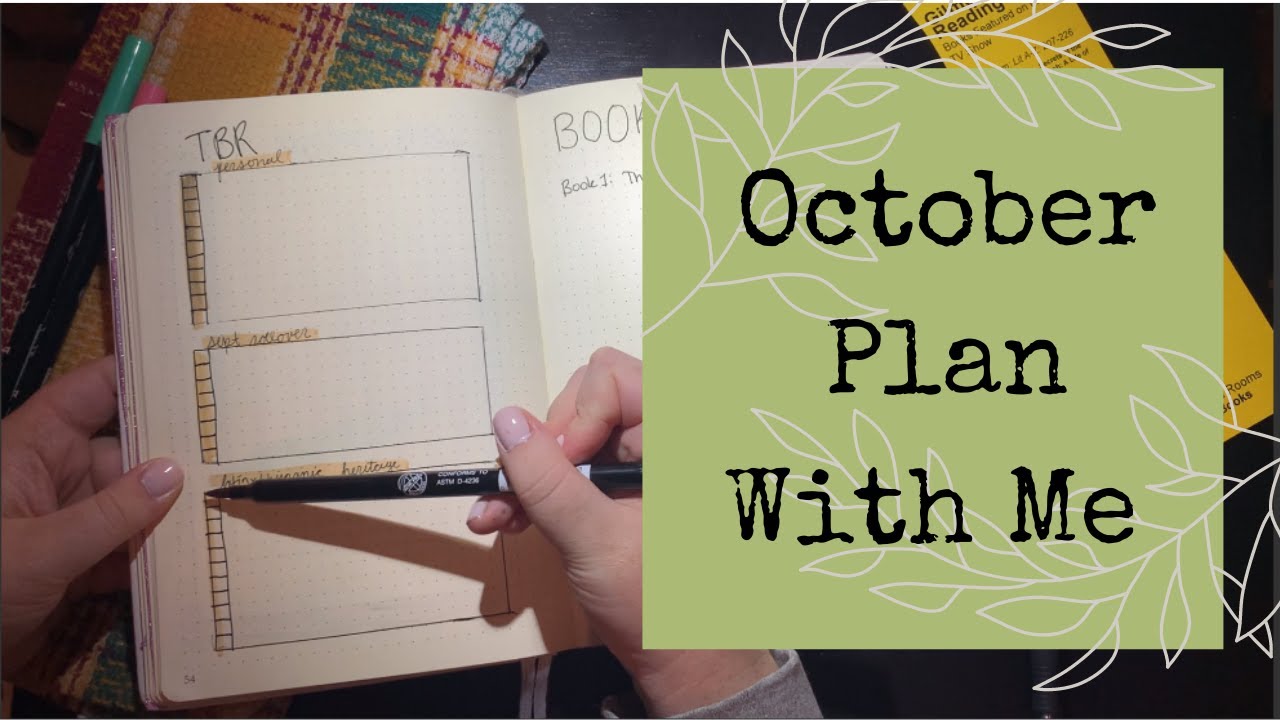 October Plan With Me | minimalist bujo spread