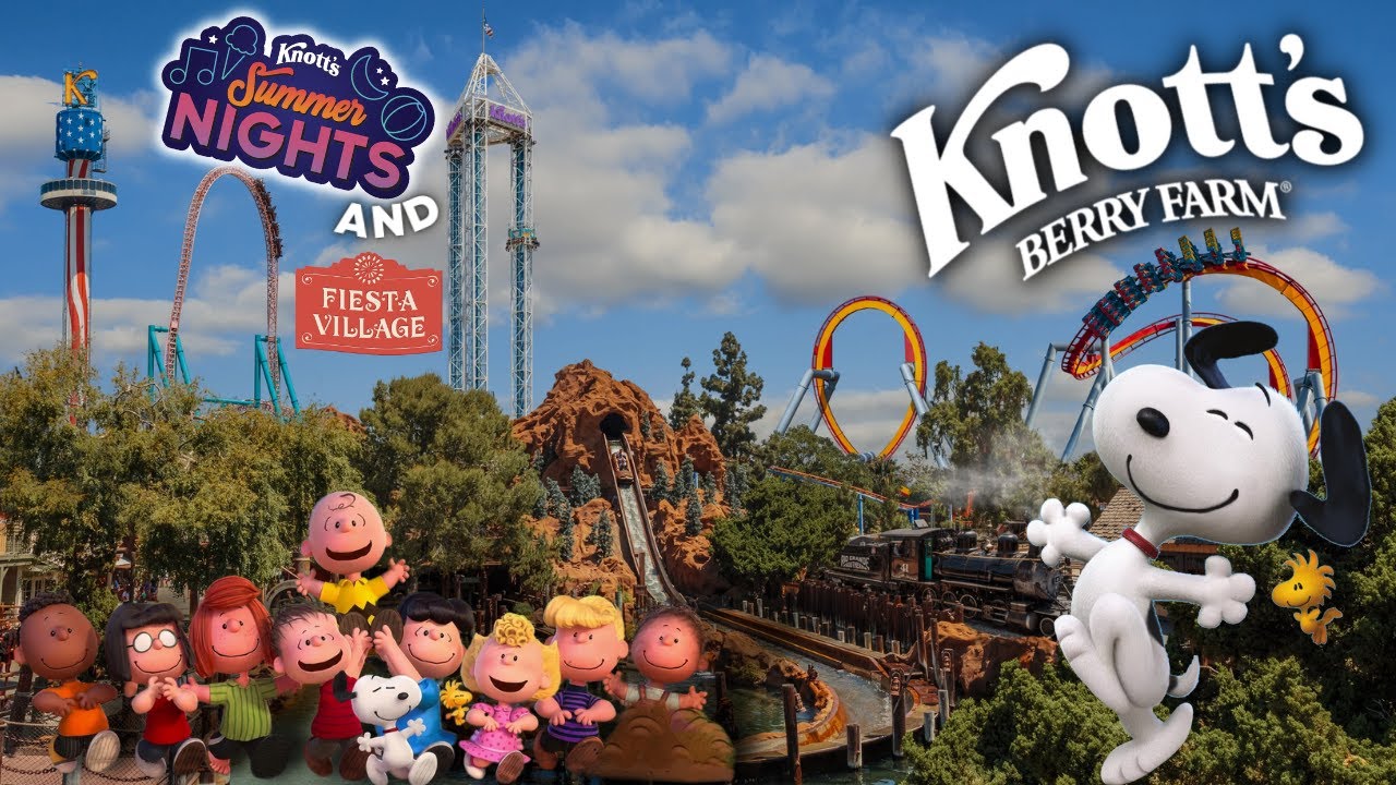 Knotts Berry Farm THEME PARK (FULL TOUR) [Summer Nights and Fiesta Village] NEW RIDES!