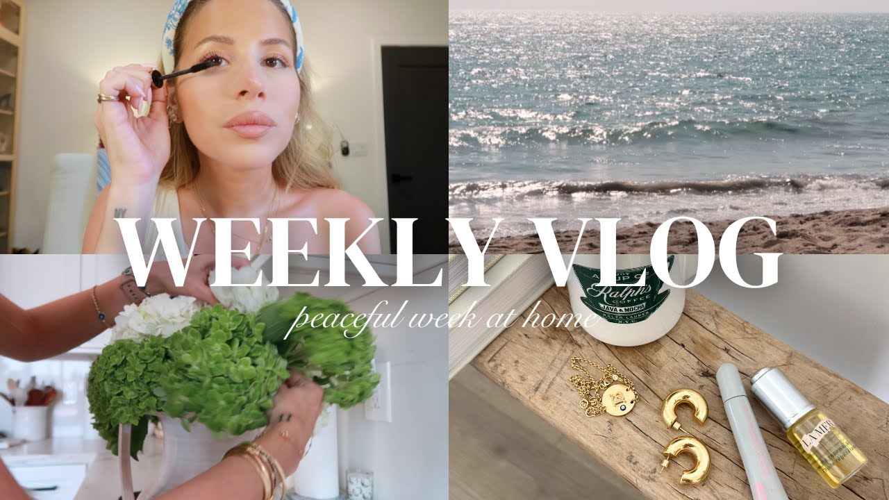 weekly vlog at home: grocery haul, reset, haircare routine