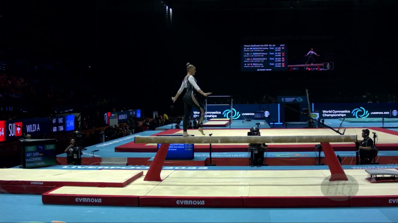 MALEWSKI Emma Leonie (GER) - 2022 Artistic Worlds, Liverpool (GBR) - Qualifications Balance Beam