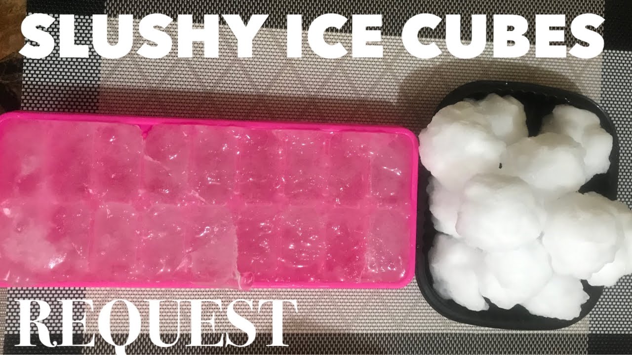 ASMR | SLUSHY ICE CUBES REQUEST | ICE EATING SHOW | ENJOY &bull;