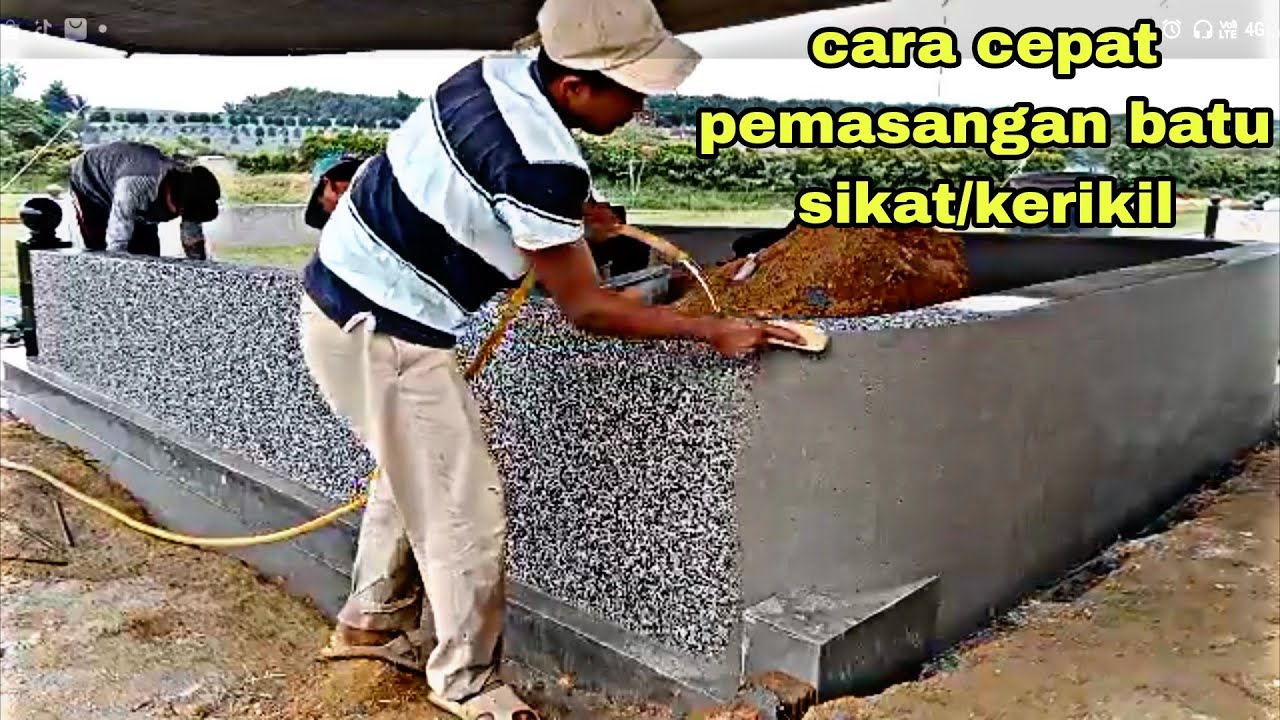 CARA CEPAT PEMASANGAN BATU SIKAT/KERIKIL‼️PADA DINDING