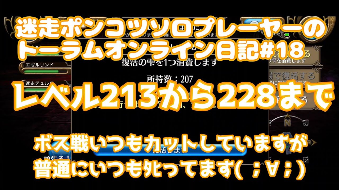 迷走ポンコツソロプレーヤーのトーラムオンライン日記#18
