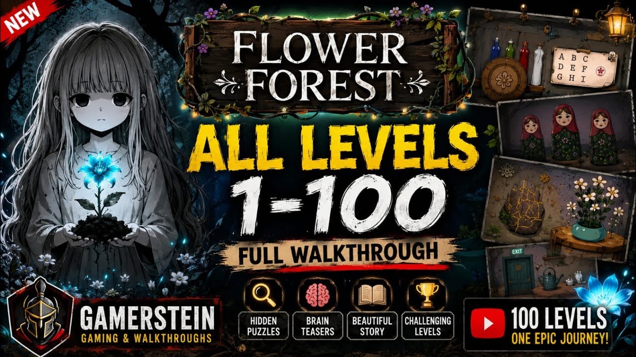 Flower Forest Word Puzzle All Levels Walkthrough Solution Levels 1 - 100