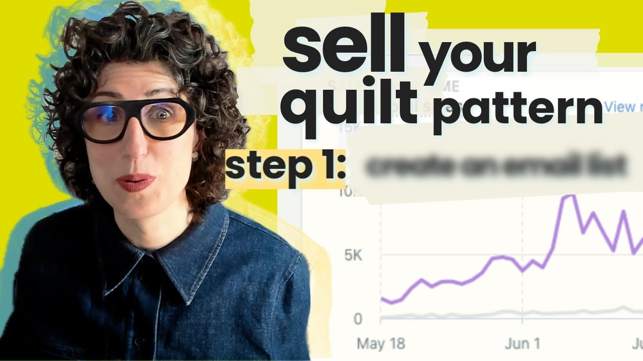 how to sell your quilt patterns online - the first step