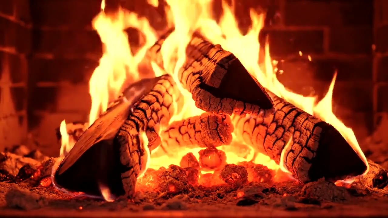 Deep Sleep Fireplace 🔥 Real 4K Crackling Fire – 10 Hours