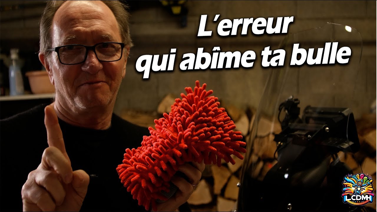 Nettoyage bulle de moto : ma méthode sans rayures [Tuto LCDMH]
