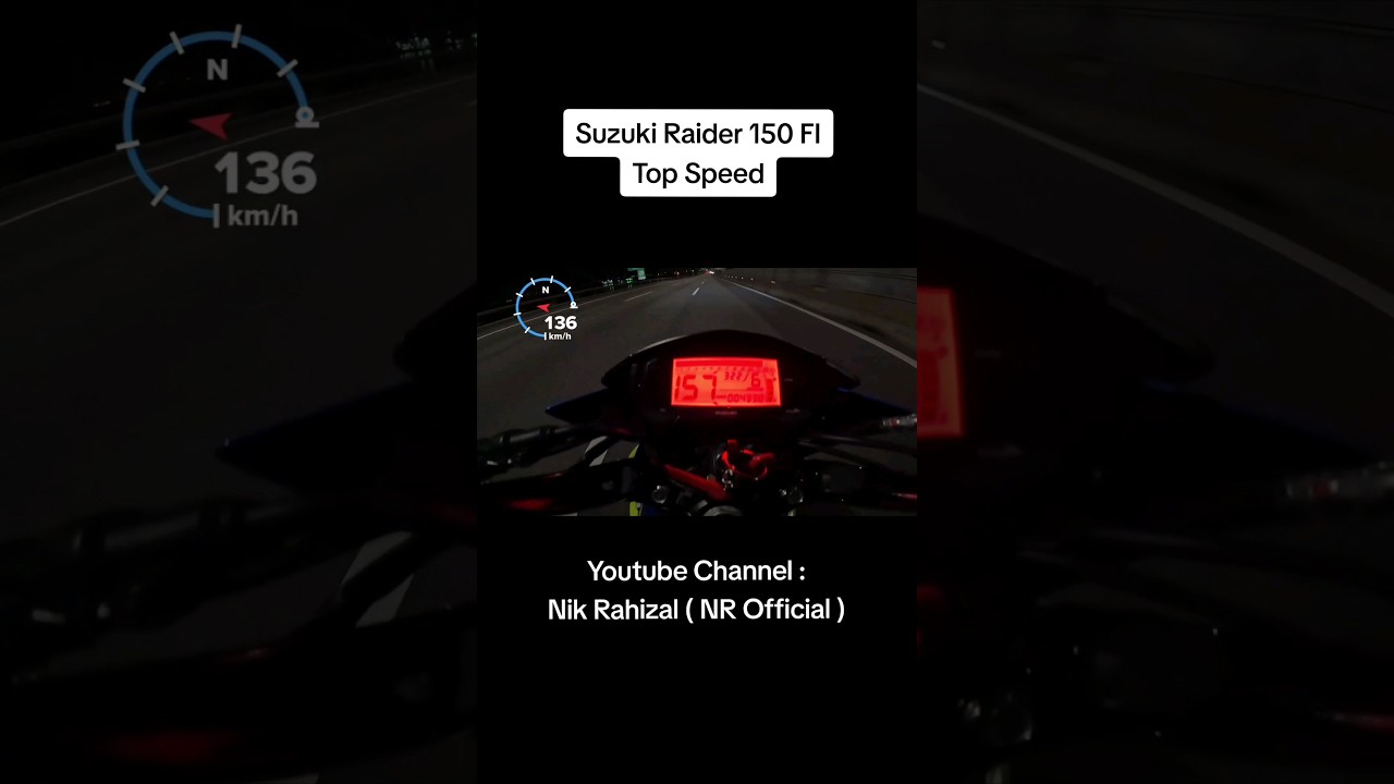 Suzuki Raider 150 FI Top Speed! #SuzukiRaider150FI #TopSpeed #GPSSuzukiRaider150FI #TopSpeed #GPS