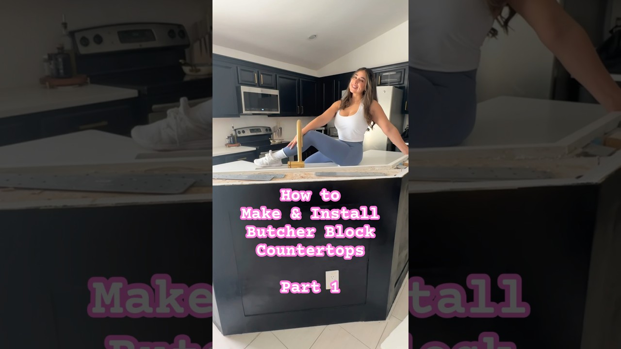 How to custom make & install butcher block countertops part 1 