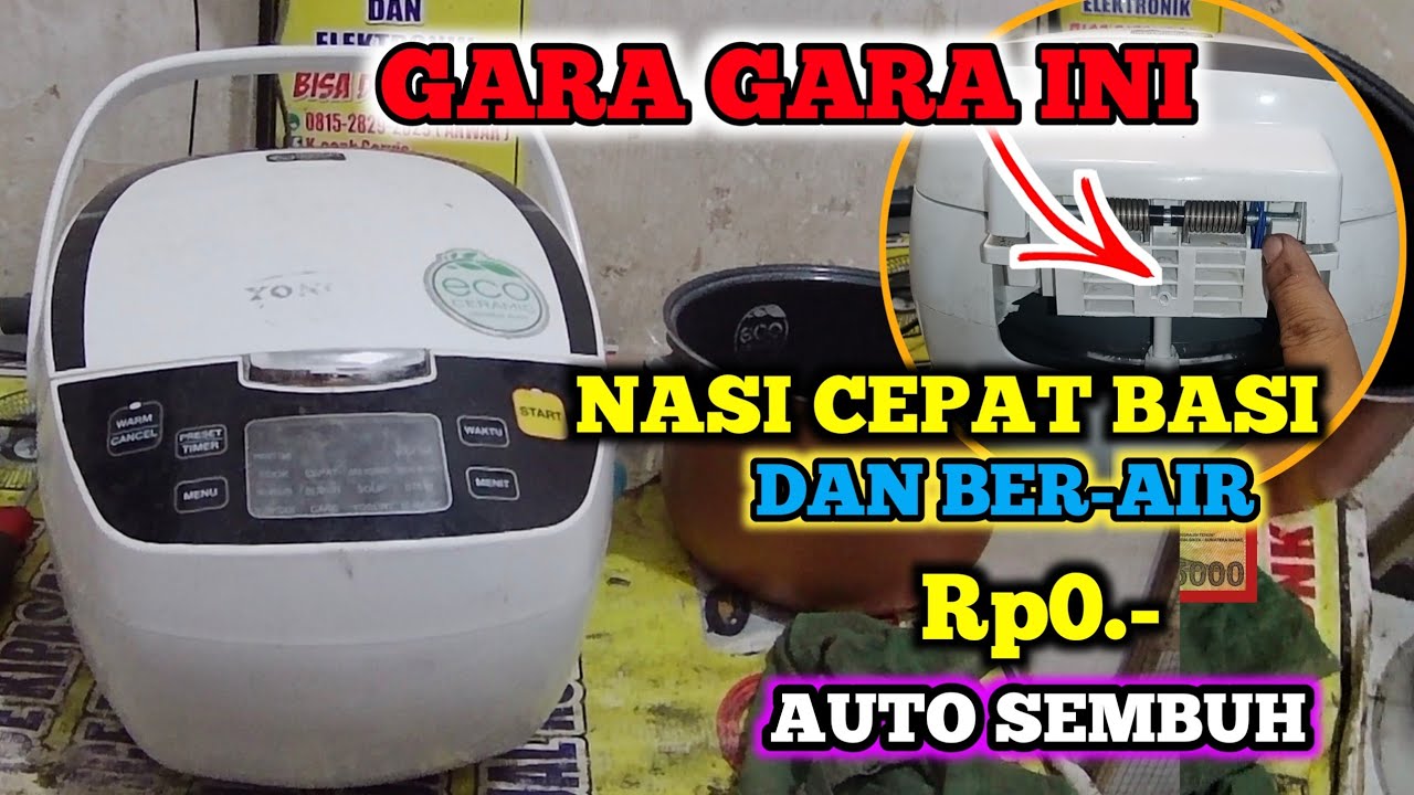 PENYEBAB NASI CEPAT BASI DAN BERAIR || SERVIS MAGICOM DIGITAL