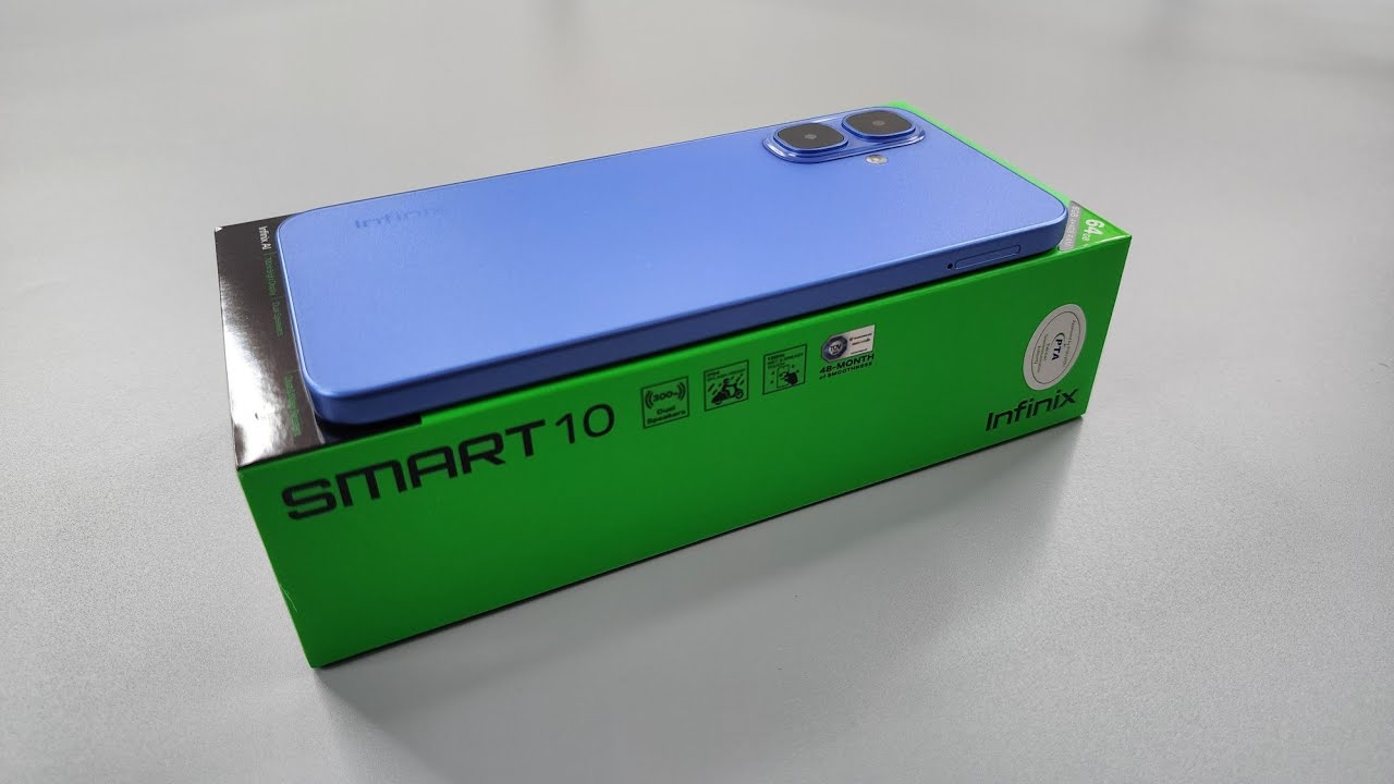 Infinix SMART 10 Unboxing & Camera Test | Iris Blue Colour | Retail Unit 