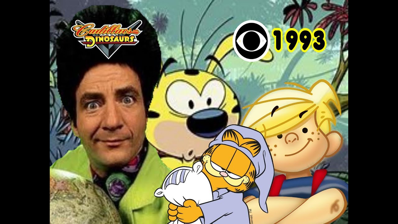 CBS Saturday Cartoon Line Up with bumpers and commercials | 1993