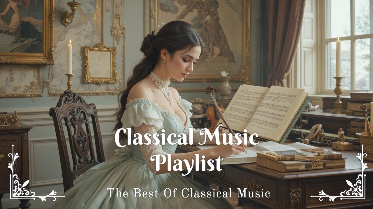 Classical Music Elegant Reading & Thoughtful Focus — Mozart, Chopin, Bach
