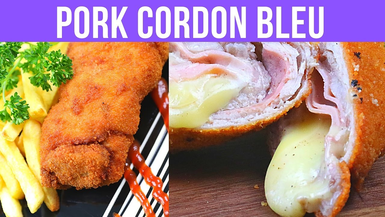 How to make a pork Cordon Bleu | MakeItKitchen | Easy Homemade Cordon Bleu