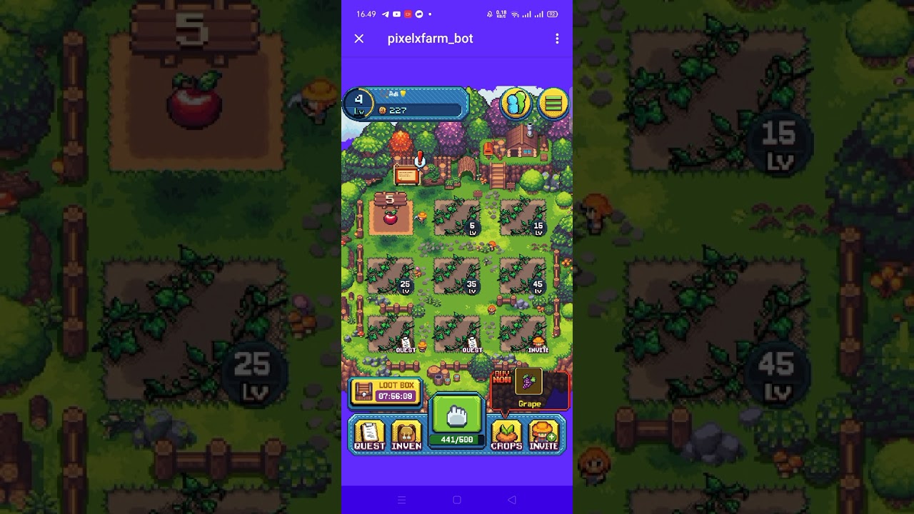 Play To Airdrop || P2E || Pixel Farm || Crypto, Token & NFT World || GameplayTube