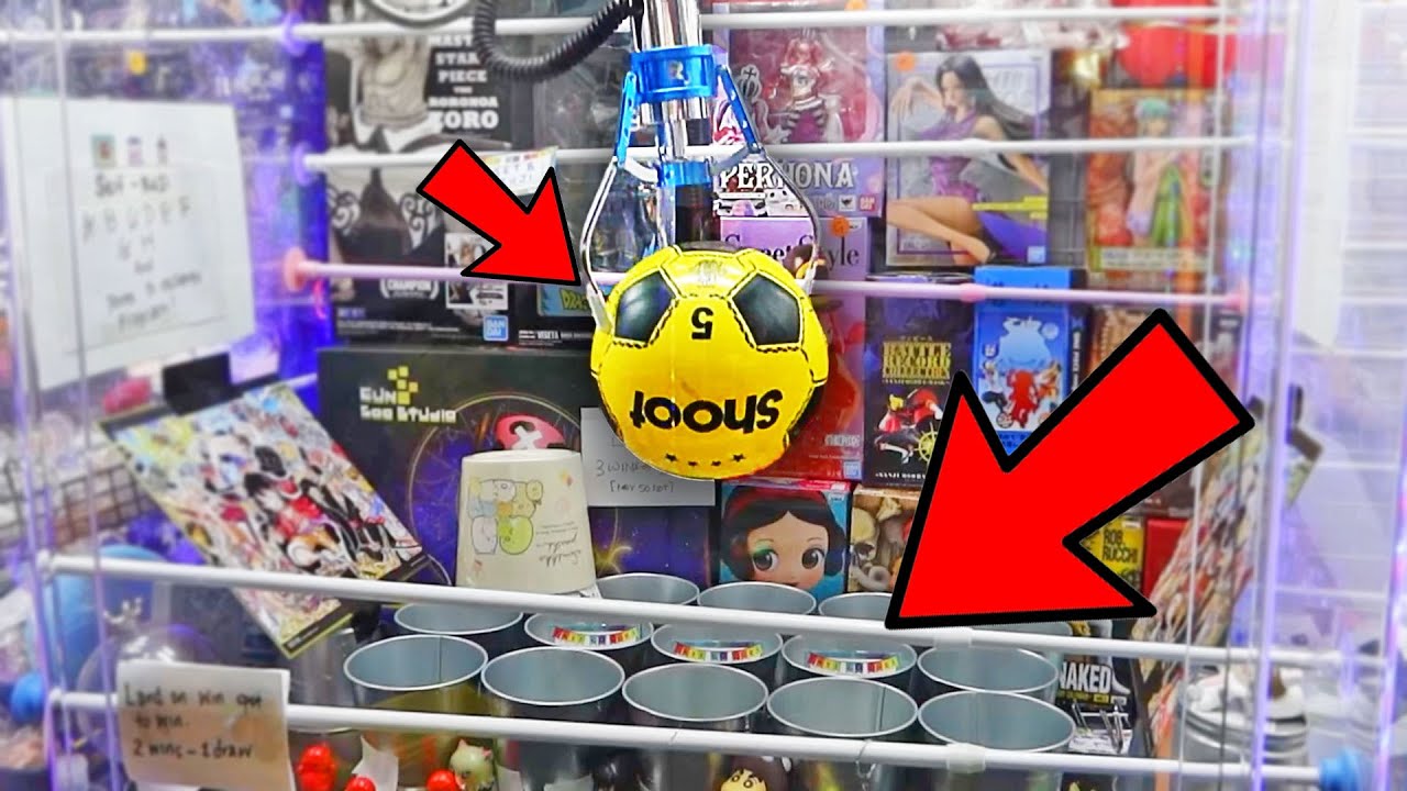 Why is this Soccer ball in a claw machine?