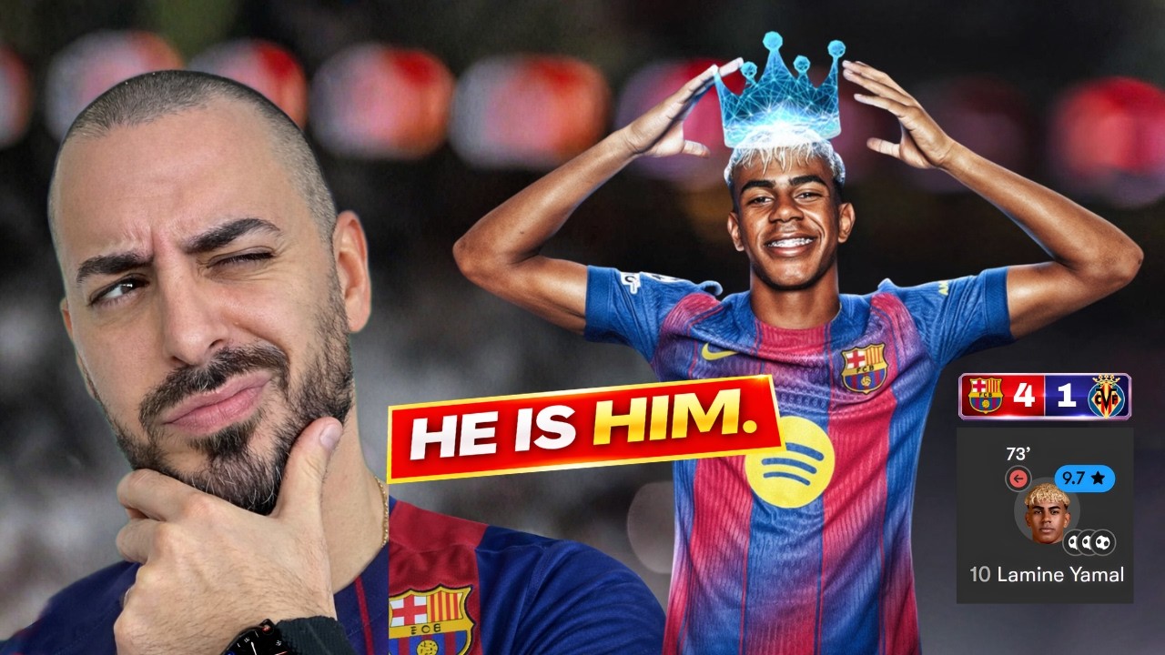 LAMINE IS HIM! Barcelona 4 - 1 Villareal Recap