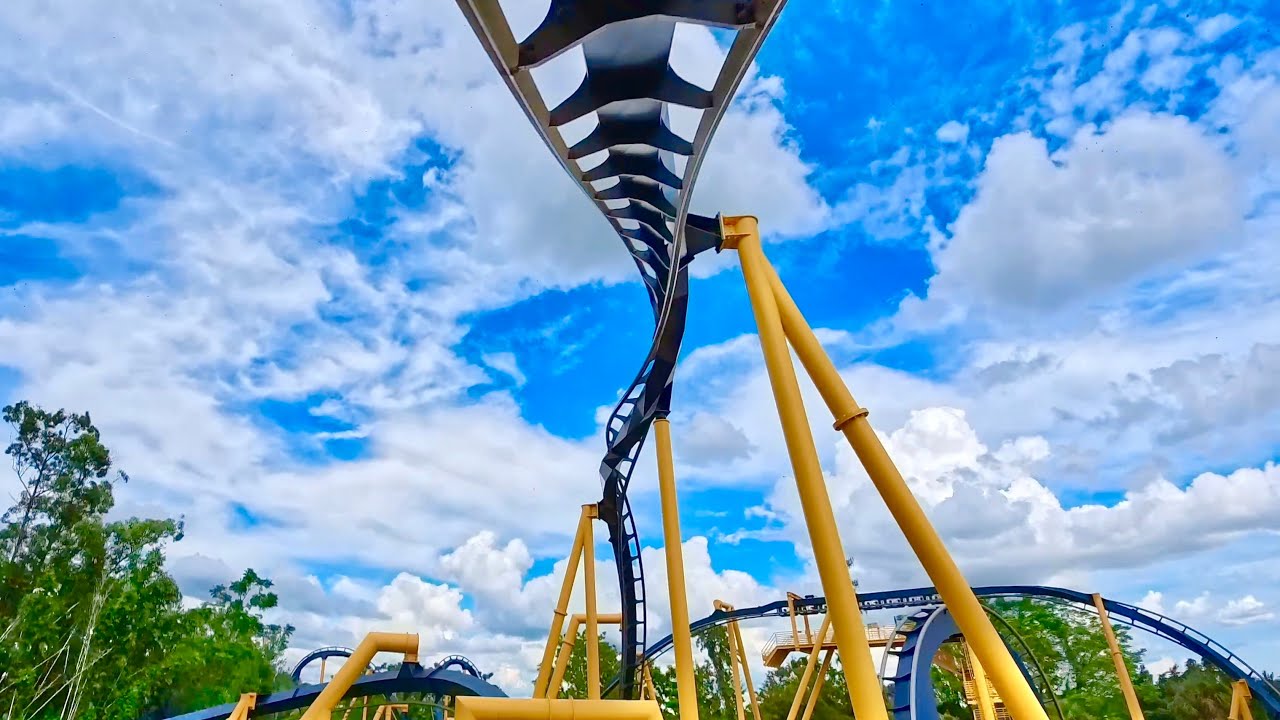 Montu Front Row On Ride Busch Gardens Tampa 2025