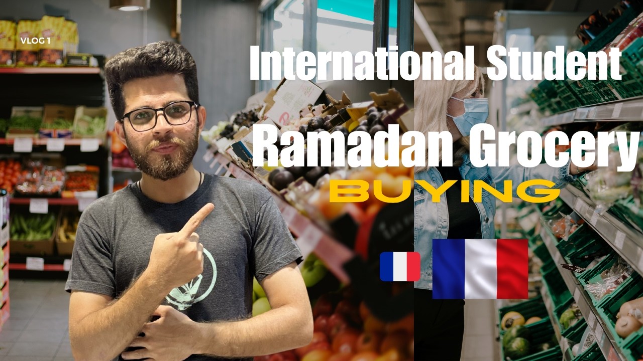Ramadan Grocery Shopping in France 🇫🇷 | Budget Tips & Student Life Vlog
