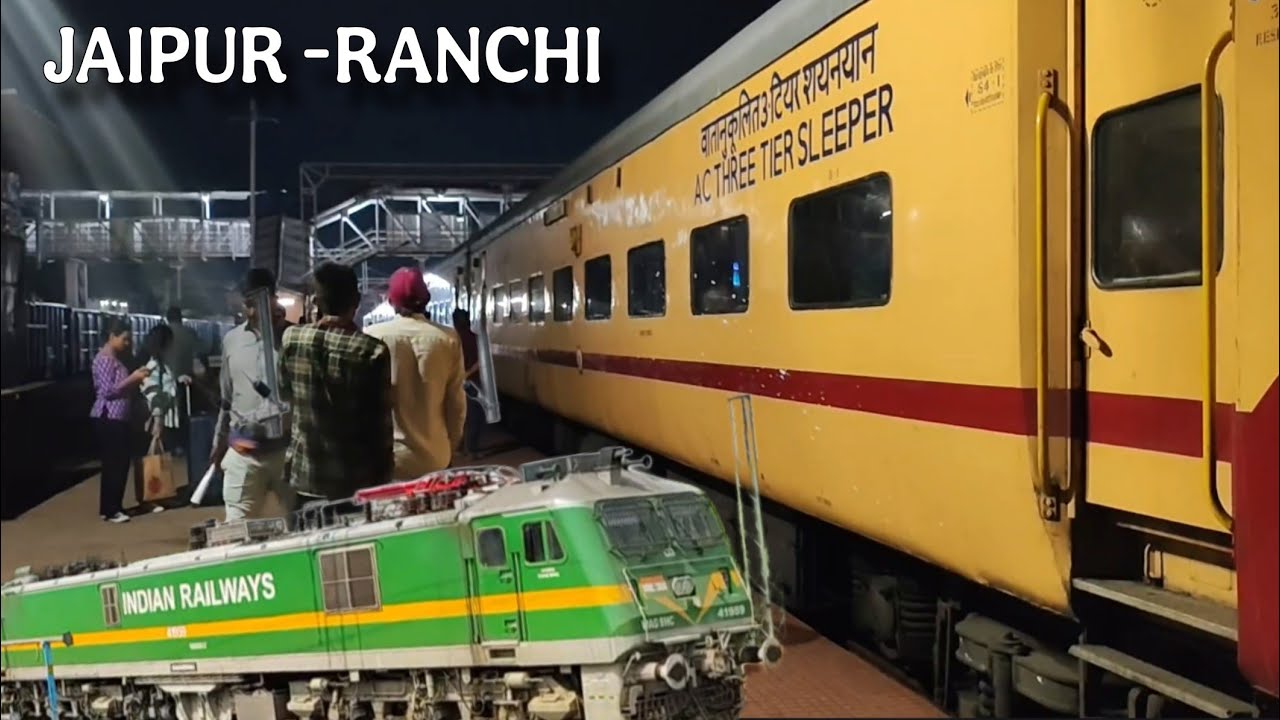 Jaipur to Ranchi Train Journey | Madar–Ranchi Special Train | Full Travel Experience #youtube 