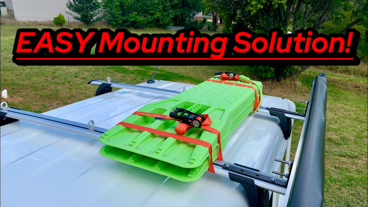How To Mount Traction Boards To Crossbars Using Ratchet Straps