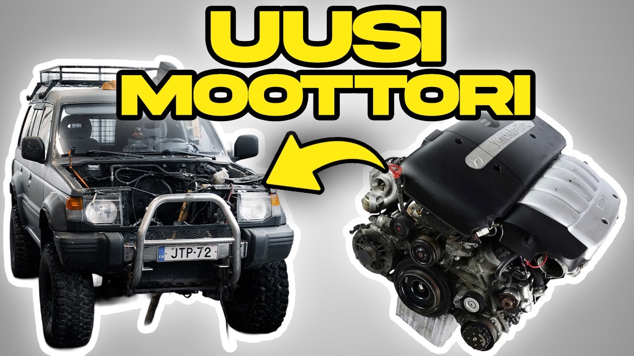 PAJERON MOOTTORIVAIHTO - Mitsubishi Pajero Off-Road Projekti