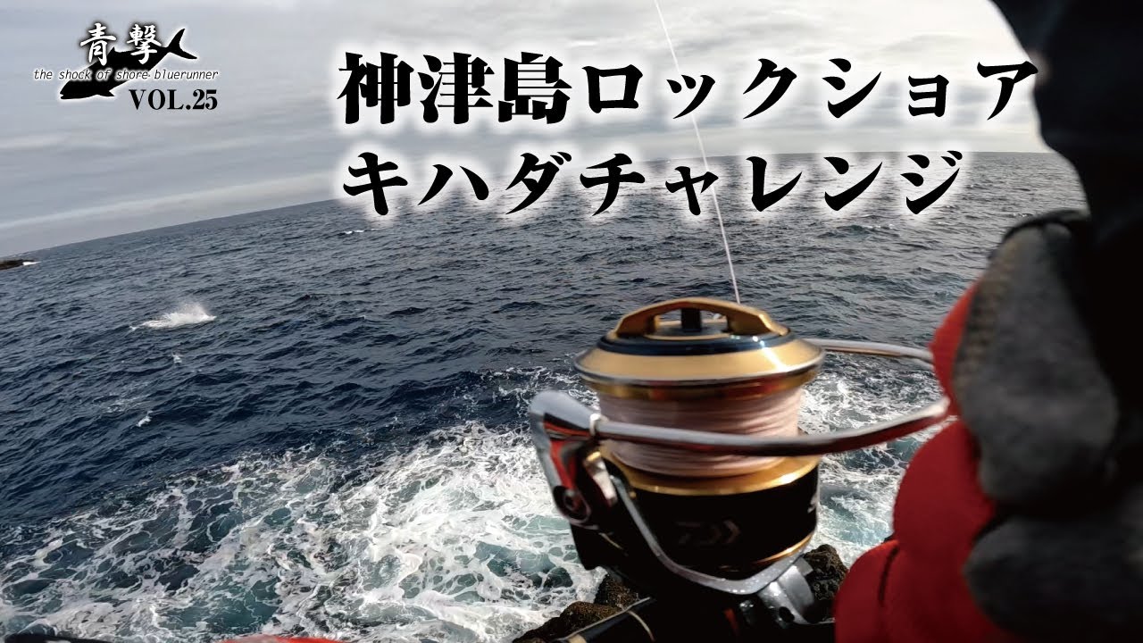 神津島ロックショアキハダチャレンジ【青撃VOL.25】/Challenge with Yellowfin Tuna at the rockshore　Kozushima Island
