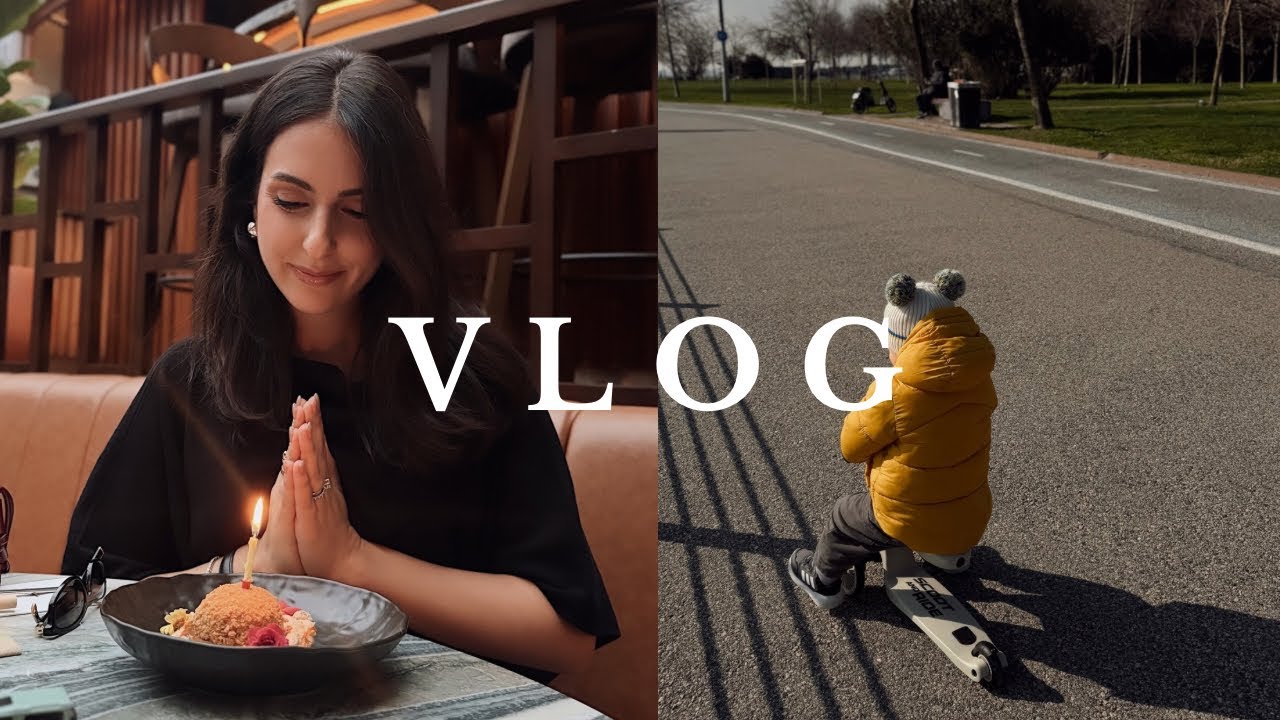 VLOG. Bol oyunlu solo parenting günü. Mini doğum günü kutlamaları.