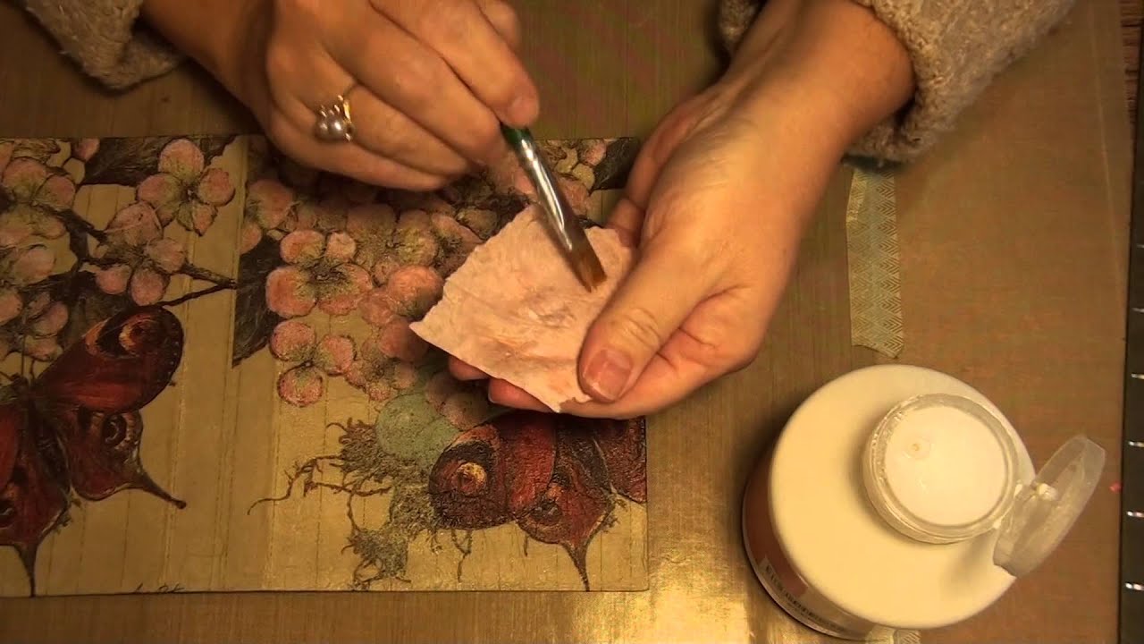 Using napkins in your mixed media