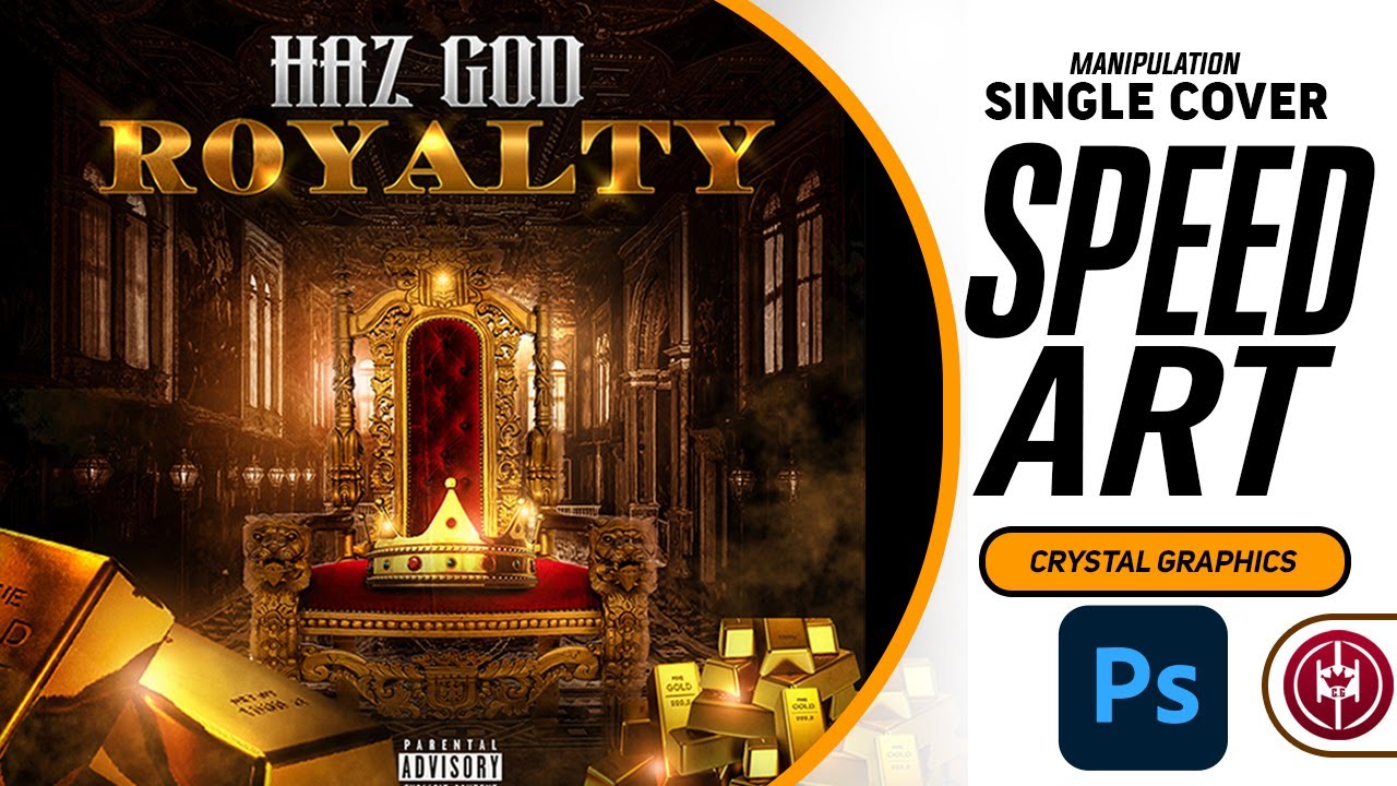 Mixtape Cover /Album Cover Art Design |  Photoshop  ( Speed Art )CG 01 - CrystalGFX Designs