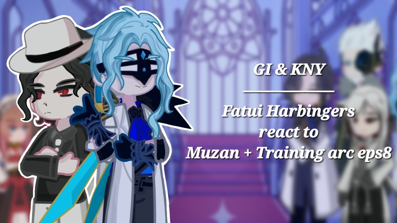 Fatui Harbingers react to Muzan + Training arc eps8||Genshin Impact||KNY||GachaLife2