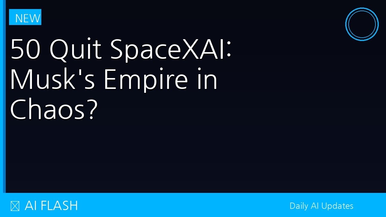 50 Quit SpaceXAI: Musk's Empire in Chaos? 🚨