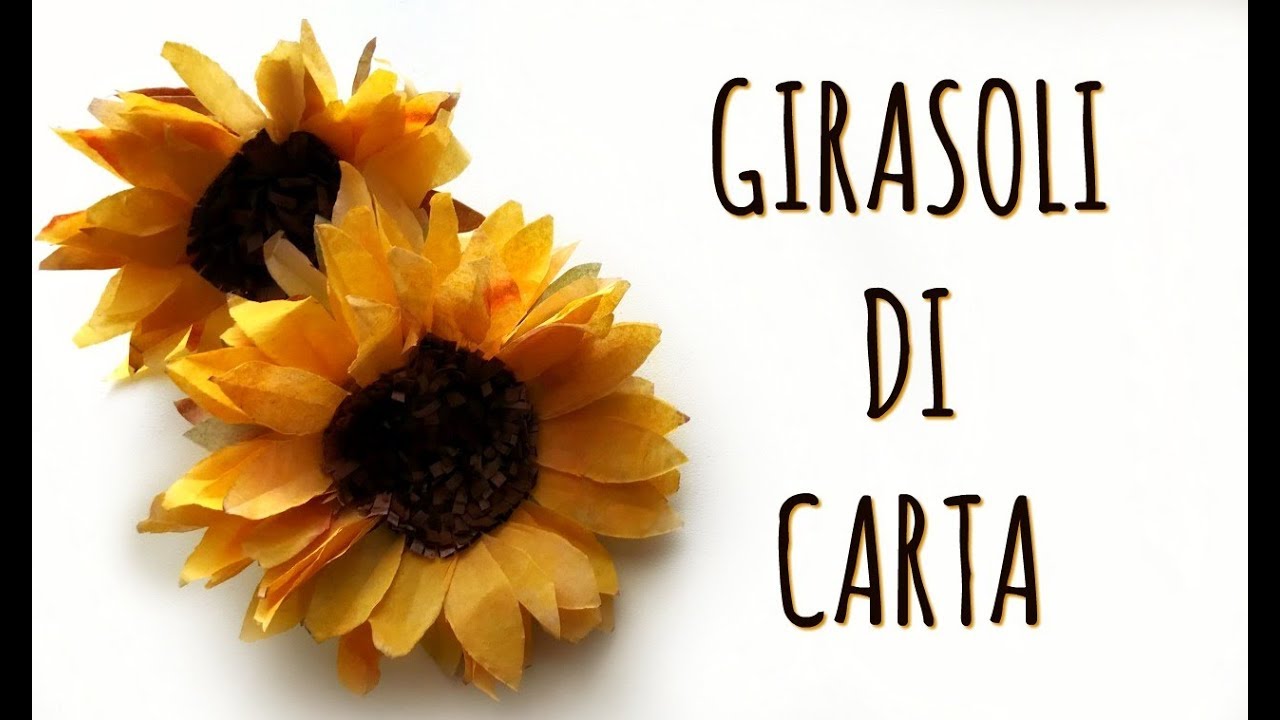Girasoli di Carta: realistici e facilissimi! (Fiori di carta) Arte per Te