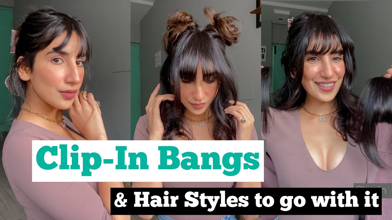 Clip-In Bangs & Hair Styles to go with it | Parul Gulati - #nishhairkimalkin