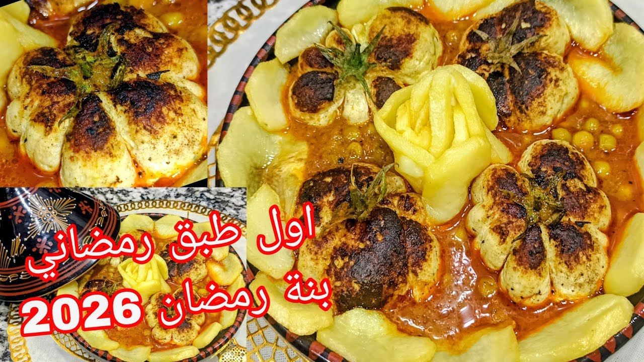 #أطباق_رمضان_2026 🌛🌛هدا هو اول طبق رمضاني في طاولة شهر رمضان 🇩🇿 خبي وصفة عندك بدون افخاض دجاج