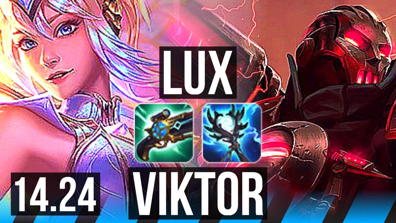 LUX vs VIKTOR (MID) | 7/0/7, Godlike | KR Challenger | 14.24
